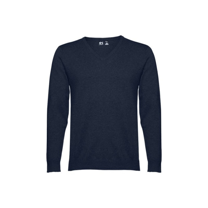 Męski sweter z dekoltem "V", 220 g - 30149