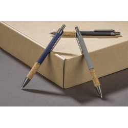 Aluminiowy długopis z korkowym uchwytem - AS 19680