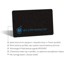 Karta blokująca sygnały NFC i RFID - JA 1256123