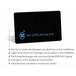 Karta blokująca sygnały NFC i RFID - JA 1256123