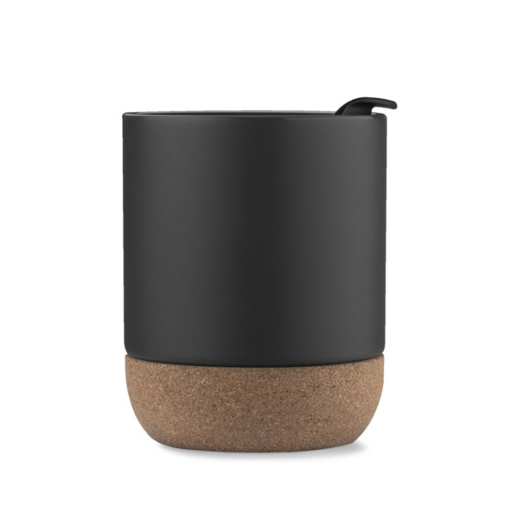 Kubek ceramiczny z korkowym spodem 300 ml - AS 16020