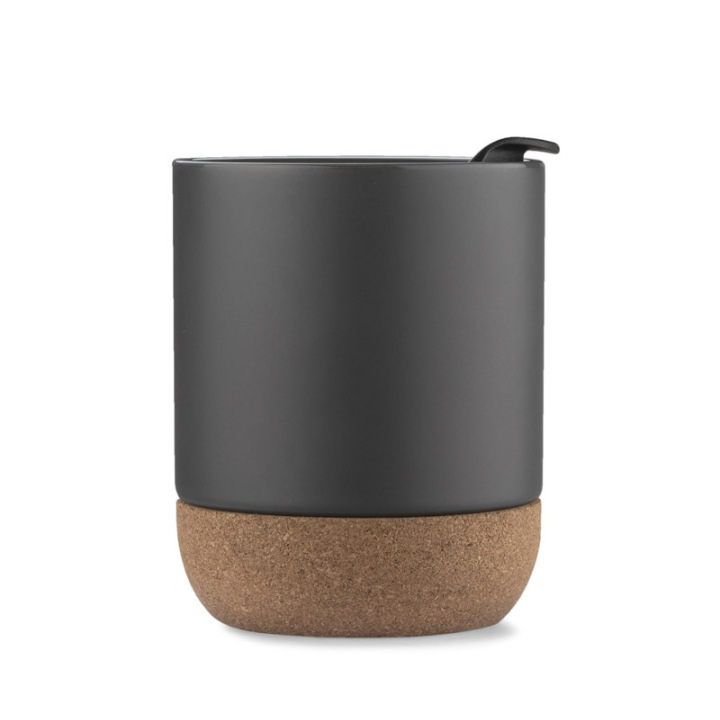Kubek ceramiczny z korkowym spodem 300 ml - AS 16020