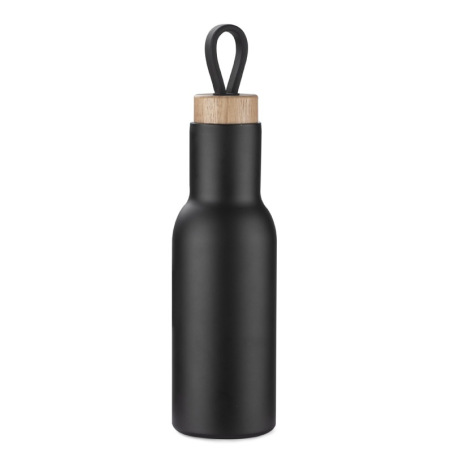 Butelka termiczna z drewnianą zakrętką 400 ml - AS 16019