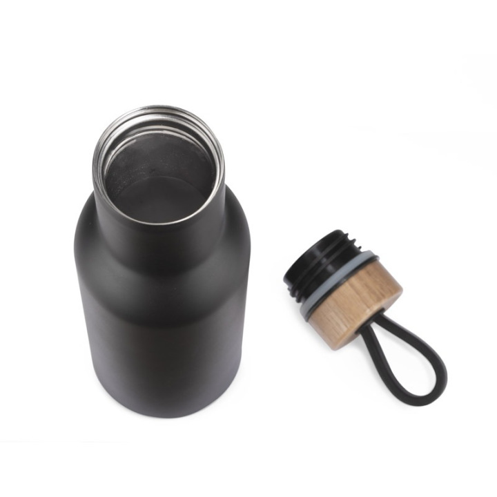 Butelka termiczna z drewnianą zakrętką 400 ml - AS 16019