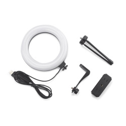 Lampa pierścieniowa zasilana kablem USB, Ø 160 mm - AS 09146