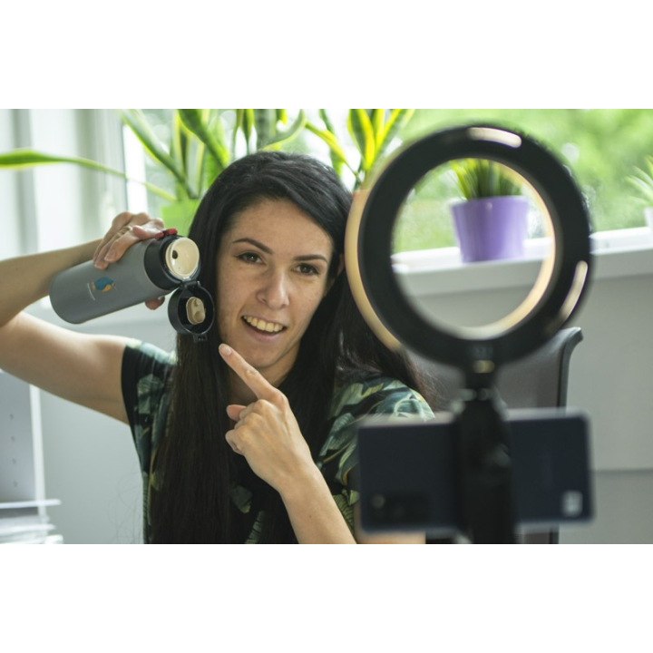 Lampa pierścieniowa zasilana kablem USB, Ø 160 mm - AS 09146