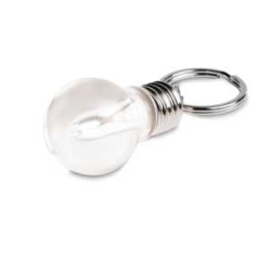 Brelok żarówka z białą lampką LED -  it3704-22