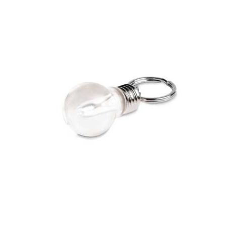 Brelok żarówka z białą lampką LED -  it3704-22