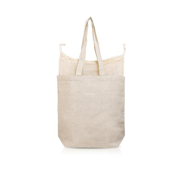 Torba z bawełny z recyklingu 190g z workiem - IP311154