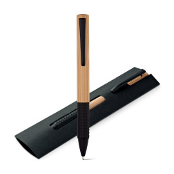 Bambusowy długopis z mechanizmem obrotowym - ST 91335