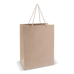 Papierowa torba prezentowa z bawełnianymi uchwytami - LT91627