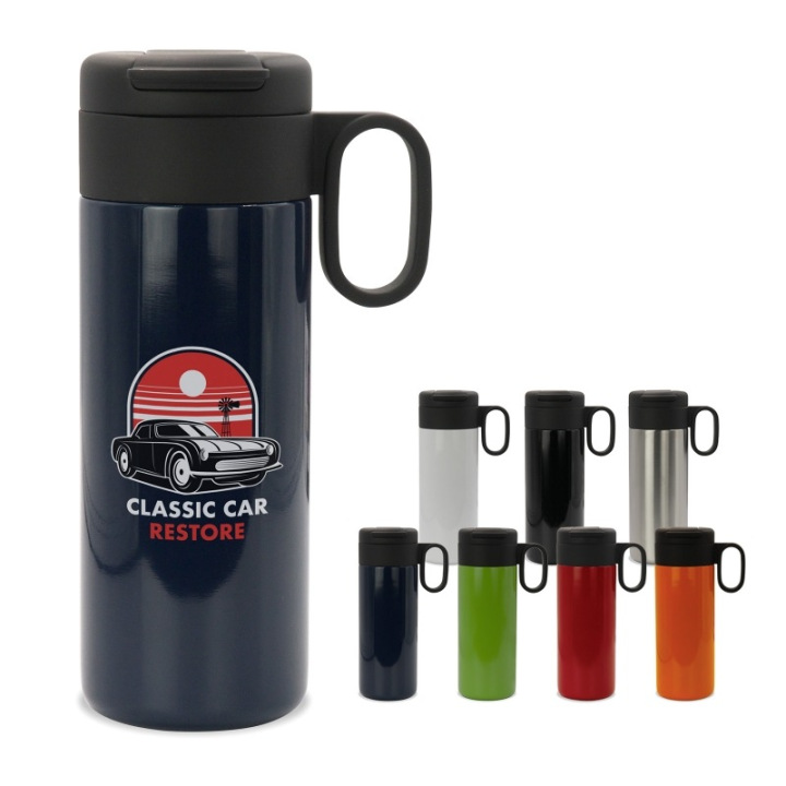 Butelka termiczna z pokrywką i uchwytem, 400 ml - LT98715