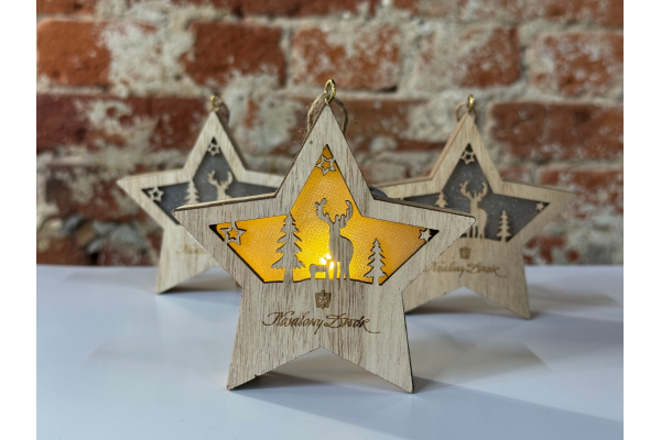 GWIAZDKA ŚWIĄTECZNA Z GRAWEREM