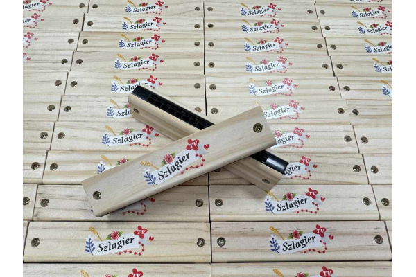  WOODEN HARMONICA + full color UV print