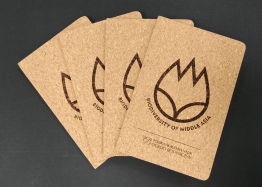  A5 cork notebook with engraving