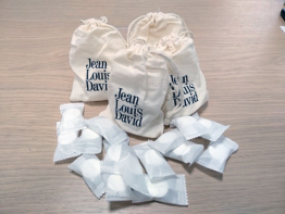  Set of 10 compressed towels with print